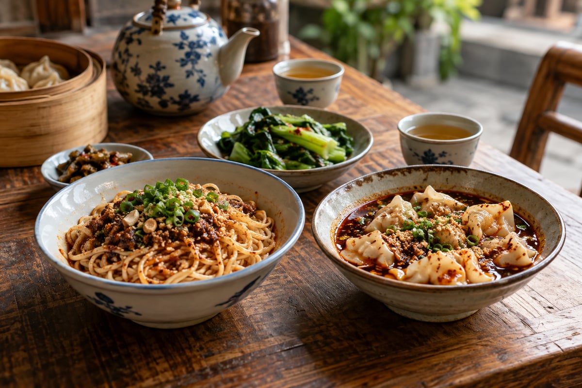 街巷美食路线：面食、小吃与一杯清茶（主题配图）